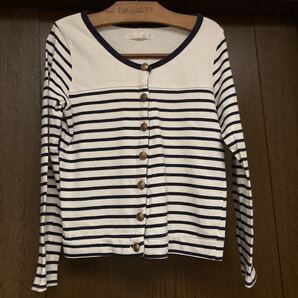ボーダーカーディガン