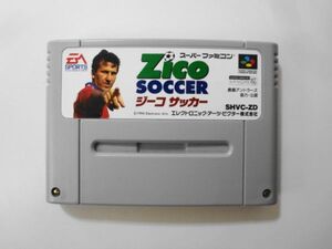 送料無料 即決 使用感あり 任天堂 スーパーファミコン SFC Zico SOCCER ジーコサッカー 鹿島アントラーズ レトロ ゲーム ソフト Y604
