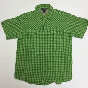 美品 OUTDOOR RESEARCH アウトドアリサーチ 半袖チェックシャツ Sサイズ