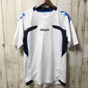 Kappa カッパ ゲームシャツ 半袖Tシャツ 150 サイズ ホワイト 白 ポリエステル サッカー フットサル