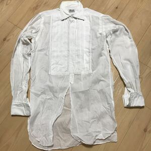 カフスボタン ドレスシャツ　AFTER SIX RUD OFKER 白　Mサイズ程度　14-33