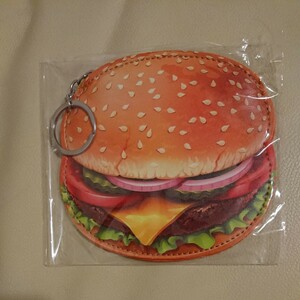 新品未使用 ハンバーガー 小銭入れ キーホルダー 雑貨 ファーストフード おもしろグッズ チーズバーガー