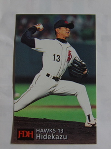  Calbee base Ball Card 1997 No.121hitekaz Fukuoka large e- Hawk s