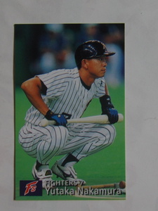  Calbee base Ball Card 1997 No.130 Nakamura . Japan ham Fighter z