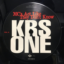 KRS ONE - MC's Act Like They Don't Know 【US ORIGINAL 12inch】 DJ Premier Showbiz Das EFX / Jive - 01241-42321-1_画像3