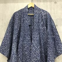 KIMONO JACKET 和服 薄手 羽織 浴衣 メンズ約M 男性 甚平 ジャケット はおり 着物 夏服 和式 和装 夏 花火大会_画像2