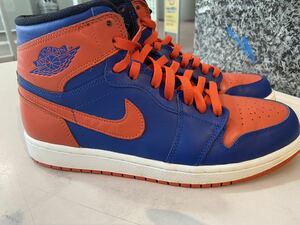 2012 NIKE AIR JORDAN 1 RETRO HIGH OG KNICKS US9.5 美品 555088-407