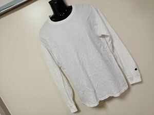 kkyj5100 ■ Champion ■ チャンピオン Tシャツ カットソー トップス 長袖 コットン 白 M