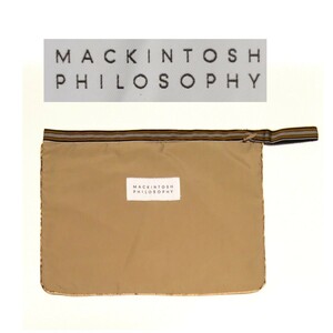 マッキントッシュ　フィロソフィー　ポーチ ・ 収納袋　ベージュ　MACKINTOSH　PHILOSOPHY　(未使用)　送料無料　