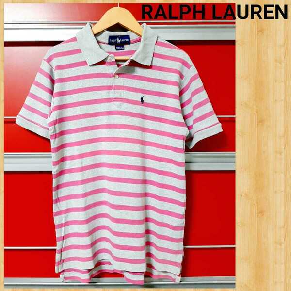 RALPH LAUREN ラルフローレン ボーダーポロシャツ USA製 レディース