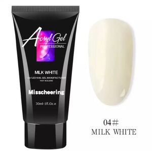 【ジェルネイル】Misscheering ポリジェル 04ミルクホワイト 30ml