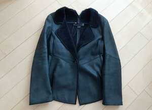 theyskens' theory mouton black black coat jacket 