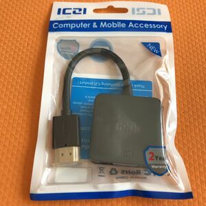 ICZI HDMI-VGA(D-SUB)変換アダプタ hdmi 変換 アダプタ ケーブル ブラック 1080p対応 HDMI オス to VGA メスアダプタ①