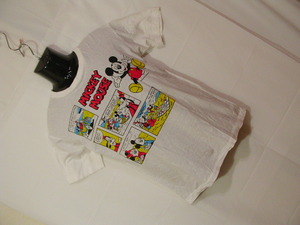 sue506 Dia Club 半袖 Tシャツ ホワイト ■ Mickey Mouse ■ フロントプリント ミッキー クルーネック Mサイズ