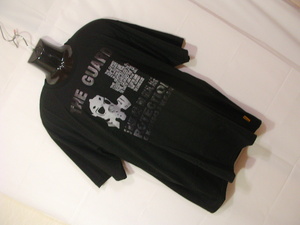 sue510 新品 THE GUARD メンズ 半袖 Tシャツ ブラック ■ フロントプリント ■ クルーネック 未使用 大きいサイズ 2XL