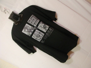 sue513 新品 THE GUARD メンズ 半袖 Tシャツ ブラック ■ フロントプリント ■ クルーネック タグ付き未使用 大きいサイズ XL