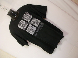 sue588 新品 THE GUARD メンズ 半袖 Tシャツ ブラック ■ フロントプリント ■ クルーネック タグ付き未使用 大きいサイズ XL