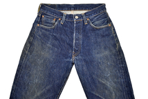 501-1294★LEVI'S リーバイス 501XX 501-0004★98年 USA 555 バレンシア工場 ヴィンテージ復刻 濃紺 ビッグＥ 赤耳 セルビッチ ジーンズ 30_画像5