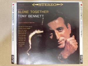 ★即決CD TONY BENNETT alone together JPN 32DP568 帯無し盤面薄いスレ少々ブックレット軽いキバミ