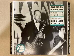 ★即決CD COLEMAN HAWKINS april in paris USA92年盤 61063-2 ソフトケースに入れての発送になります コールマン・ホーキンス 。