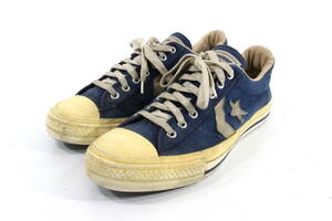 【ビンテージ】CONVERSE ALL STAR ONE STAR LOW スニーカー US8.5 26.5cm ネイビー コンバース オールスター USA製