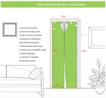 A1985 ドア 扉 ステッカー シール 剥がしやすい 防水 ビニール 壁紙 DIY リフォーム ウォール 写真 風景 自然 海 空 花 窓 77*200cm【430】_画像3