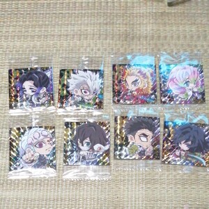 鬼滅の刃 ウエハース4 ディフォルメシール其の四 スーパーレア柱9人コンプリートセット