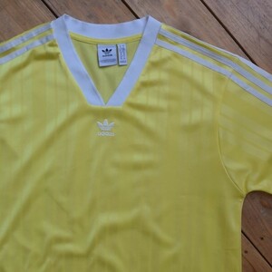 USA old clothes Adidas adidas soccer game shirt men's S size to ref . il yellow Suchmos YONCE. rice field large . America buying up T1196
