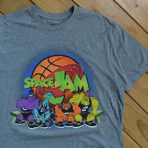 USA古着 SPACE JAM スペースジャム Tシャツ メンズ Lサイズ バスケ マイケルジョーダン NBA ワーナーブラザーズ 映画 アメリカ仕入 T1233