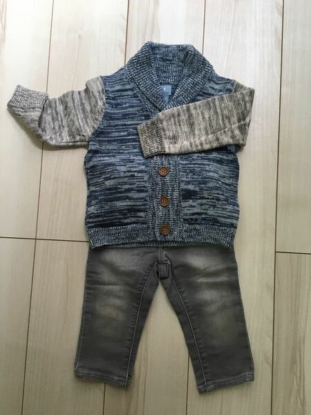 baby gap ニットカーディガン　セットアップ90