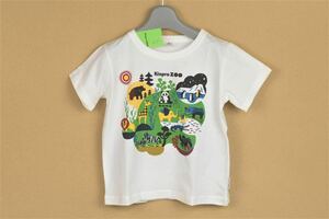 KINPRO ZOO オリジナル　Tシャツ　半袖　パンダ　動物園　110cm 新品　限定商品　男の子女の子兼用　ホワイト　半袖Tシャツ