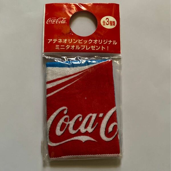 コカ・コーラ Coca Cola ノベルティ アテネオリンピックオリジナルミニタオル