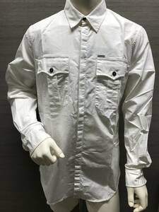 本物 新品 DSQUARED2 ディースクエアード 長袖Tシャツ カジュアルシャツ S74DM0128 白 48 黄ばみあり