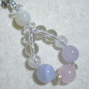  rose quartz x amethyst -stroke x blue race LAP natural stone Power Stone 