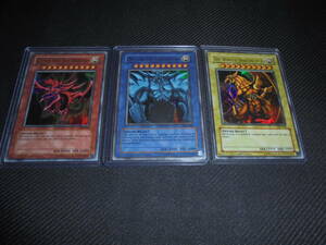 < Yugioh > god. card osi squirrel. heaven empty dragon obelisk. . god .la-. wing god dragon 3 sheets GBI Ultra GBA general version osi squirrel obelisk la- English version 