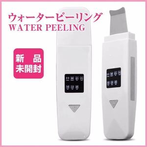 【最新】ウォーターピーリング 超音波 美顔器 毛穴ケア USB充電 角質 イオン