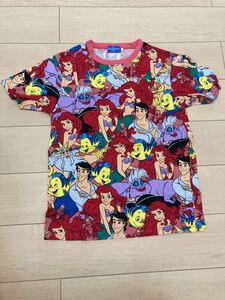 リトルマーメイド　東京ディズニーリゾート 半袖Tシャツ TDR リトルマーメイド 総柄　サイズS