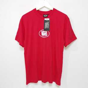 即決 M 90s バンズ VANS Tシャツ オーバル USA 赤