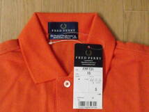 ★　 FRED PERRY　ポロシャツ　 新品　S　FPP731　オレンジ　日本製　　訳あり品_画像3