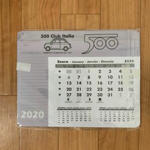 フィアット FIAT 500 CLUB ITALIA 2020マウスパッドカレンダー