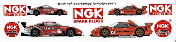 NGK スパークプラグ 日産 フェアレディZ & HONDA NSX ステッカー