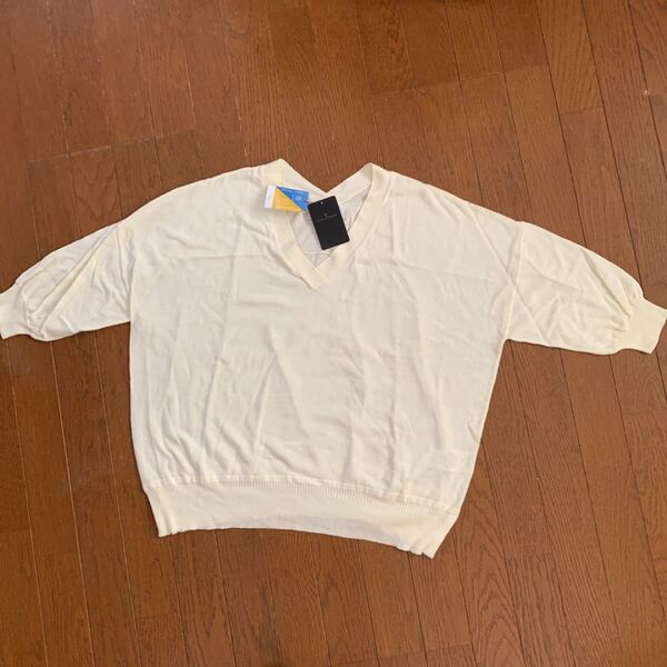 新品ナノユニバース七分袖カットソーUVカット接触冷感