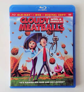 BLU-RAY ★ CLOUDY WITH A CHANCE OF MEATBALLS くもりときどきミートボール 北米版★英語のみ★ ブルーレイ