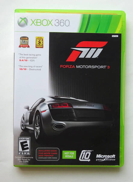 フォルツァ モータースポーツ3 FORZA MOTORSPORT III 北米版 ★ XBOX 360