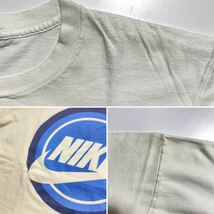 【M】90s NIKE LOGO PRINT S/S TEE 90年代 ナイキ ロゴ プリント 半袖Tシャツ Tシャツ USA製 銀タグ G989_画像7