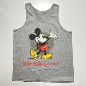 WALT DISNEY WORLD Mickey Mouse Tank Top ウォルト ディズニー ワールド ミッキーマウス プリント タンクトップ G1355