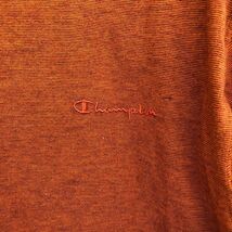Champion　チャンピオン　半袖Tシャツ　メンズ　Mサイズ　刺繍ロゴ　古着　オレンジ　シンプル　ストリート_画像4
