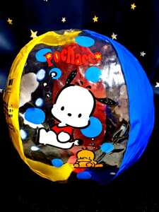  rare 1997 year that time thing new goods Vintage Pochacco beach ball Sanrio vinyl ball Showa Retro fancy toy character 