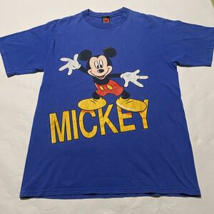 【Lサイズ】90年代 ミッキーマウスTシャツ ディズニー ヴィンテージ USA製 Disney 半袖Tシャツ Mickey Mouse 大き目