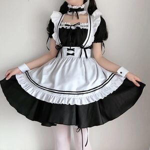メイド服 コスプレ ゴスロリ コスチューム セクシー 可愛い かわいい L